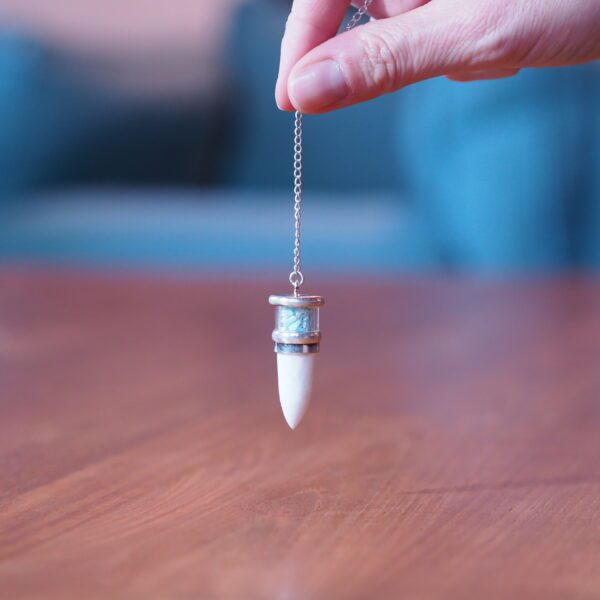 Pendule Sélénite et Amazonite n°2 Pièce unique – Image 4