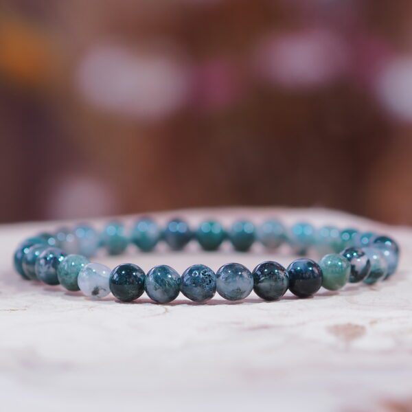 Bracelet Agathe mousse perles 6 mm