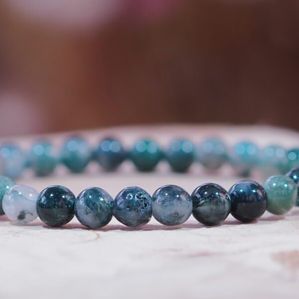 Bracelet Agathe mousse perles 6 mm – Image 3