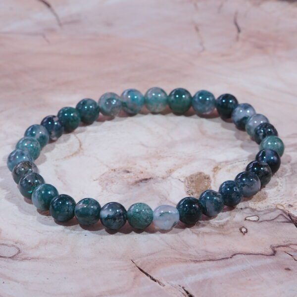 Bracelet Agathe mousse perles 6 mm – Image 4
