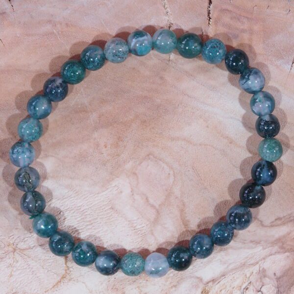 Bracelet Agathe mousse perles 6 mm – Image 5