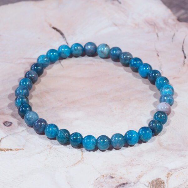 Bracelet Apatite perles 6 mm – Image 4