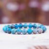 Bracelet Apatite perles 8 mm