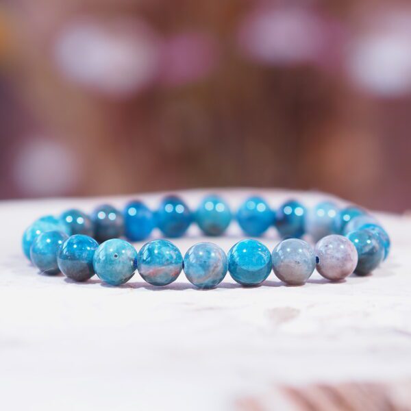 Bracelet Apatite perles 8 mm