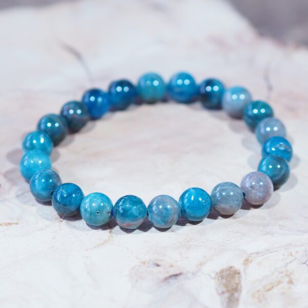 Bracelet Apatite perles 8 mm – Image 4