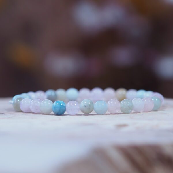 Bracelet Béryl qualité AA perles 6mm