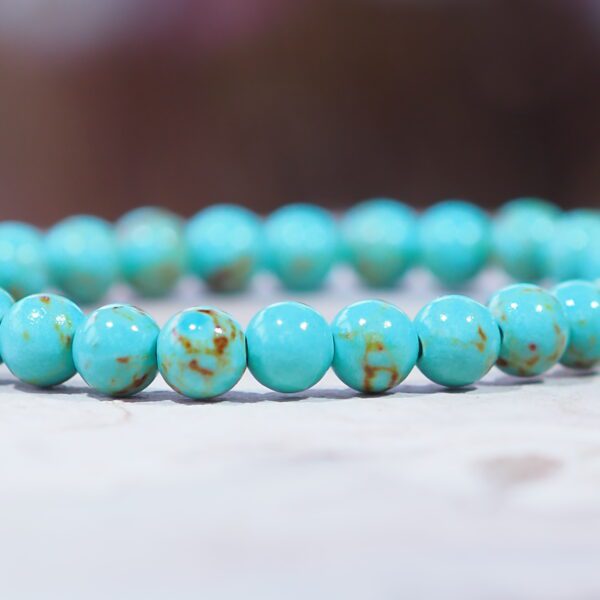 Bracelet Jaspe bleue perles 6 mm – Image 3