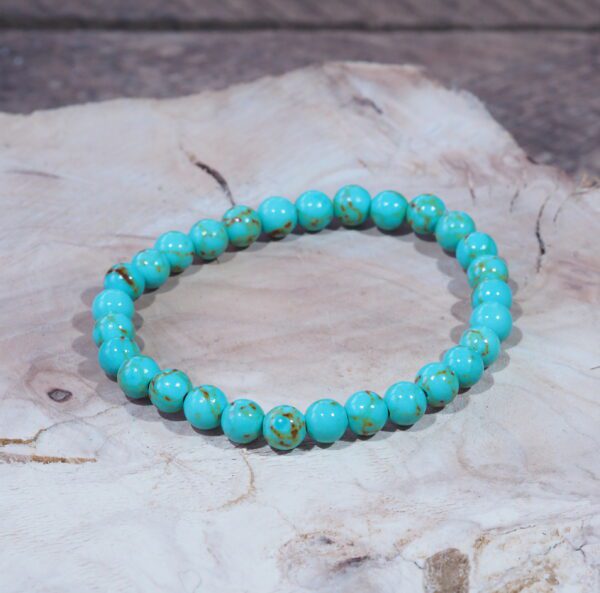 Bracelet Jaspe bleue perles 6 mm – Image 4