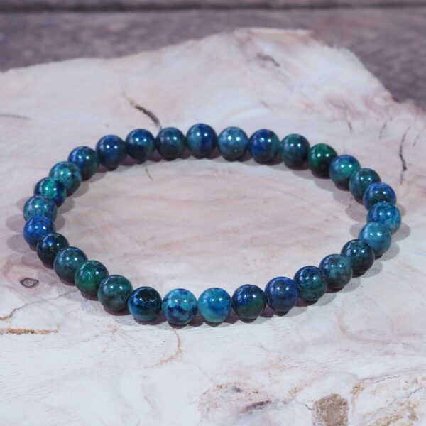 Bracelet Chrysocolle Perles 6 mm – Image 4