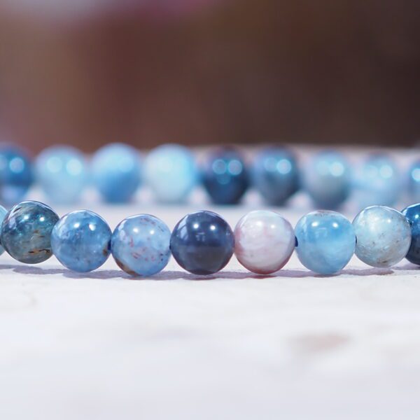 Bracelet Cyanite perles 6 mm – Image 3