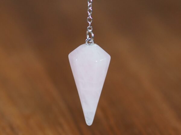 Pendule Cône Quartz Rose 3