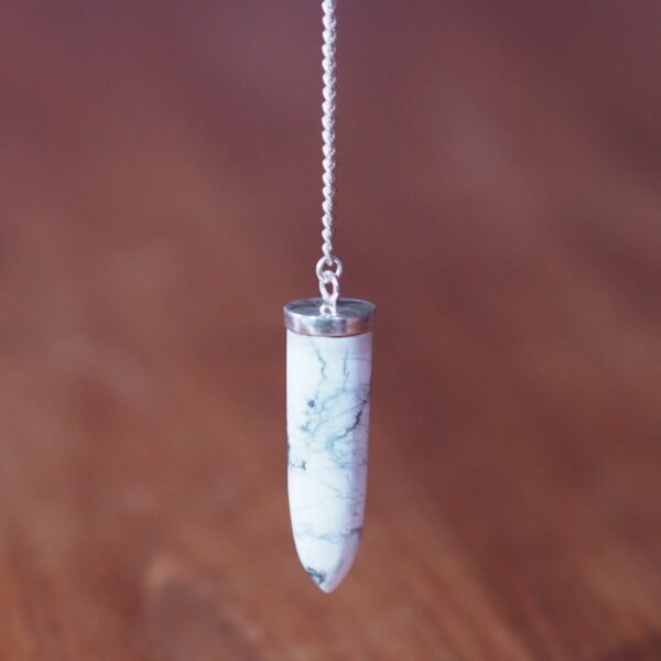 Pendule Cône Howlite 1 Pièce unique
