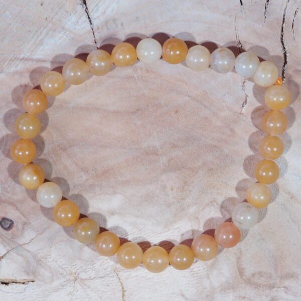 Bracelet Agate orange perles 6 mm – Image 5