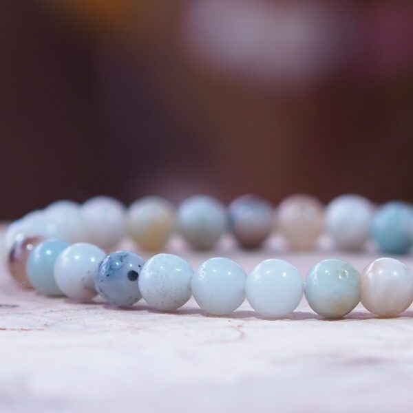 Bracelet Amazonite perles 6 mm – Image 3