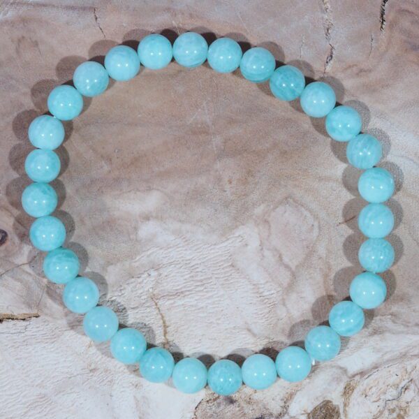 Bracelet Amazonite perles 6 mm Qualité AA – Image 5