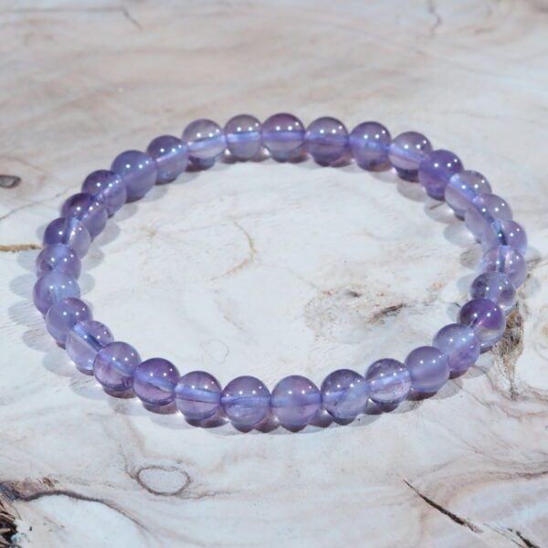 Bracelet Améthyste claire perles 6 mm – Image 4