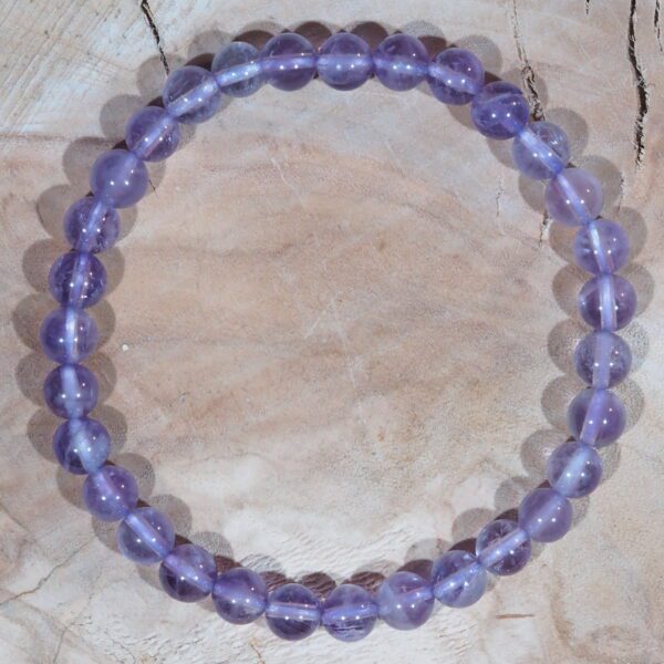 Bracelet Améthyste claire perles 6 mm – Image 5