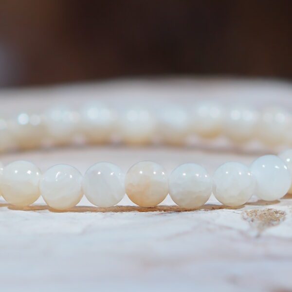 Bracelet Aragonite perles 6 mm – Image 3