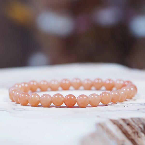 Aventurine Orange Brésil perles 6 mm