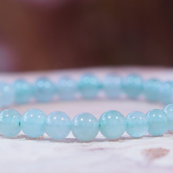 Bracelet Aventurine claire perles 6 mm – Image 3