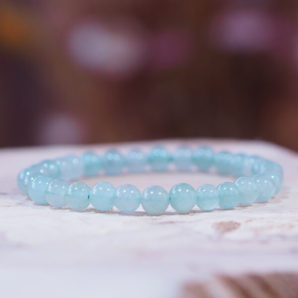 Bracelet Aventurine claire perles 6 mm