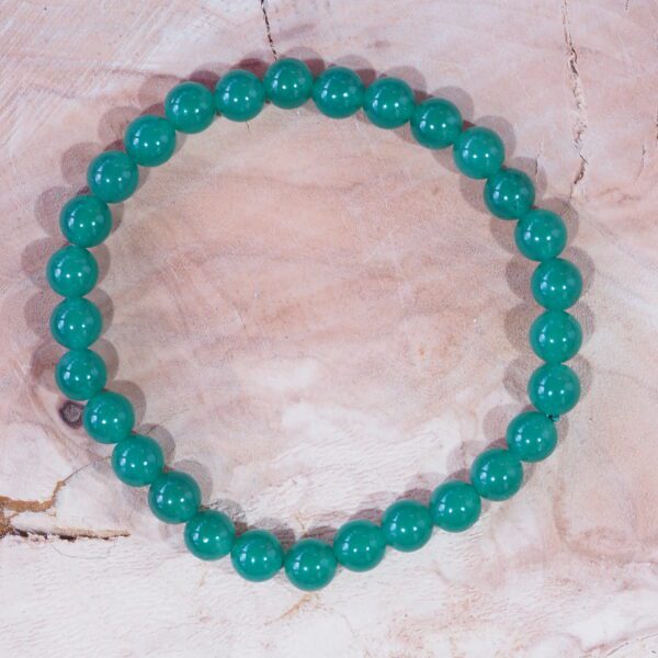 Bracelet Aventurine foncée perles 6 mm – Image 5