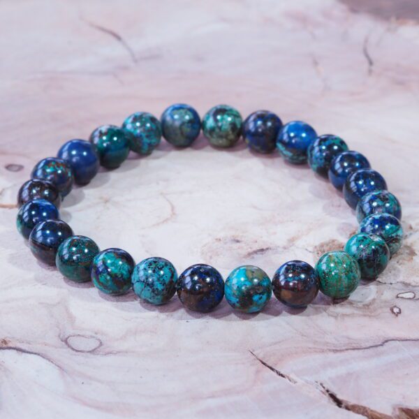 Azurite Malachite perles 8 mm qualité AA – Image 4