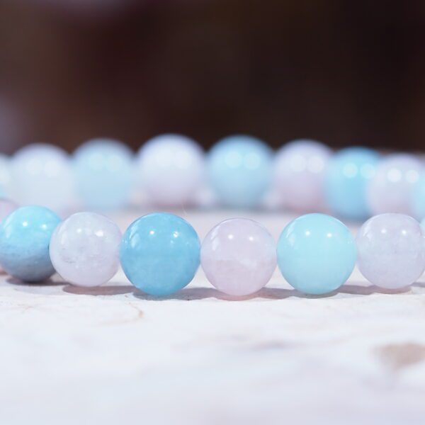 Bracelet Béryl qualité AA perles 8mm – Image 3