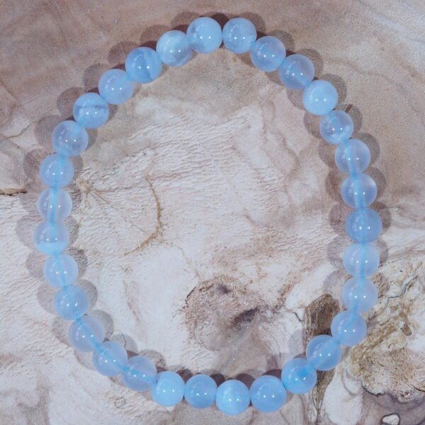 Bracelet Calcédoine perles 6 mm – Image 5