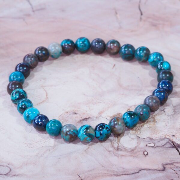 Chrysocolle perles 6 mm qualité AA – Image 7