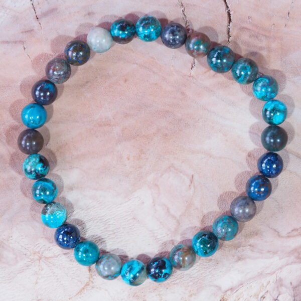 Chrysocolle perles 6 mm qualité AA – Image 8