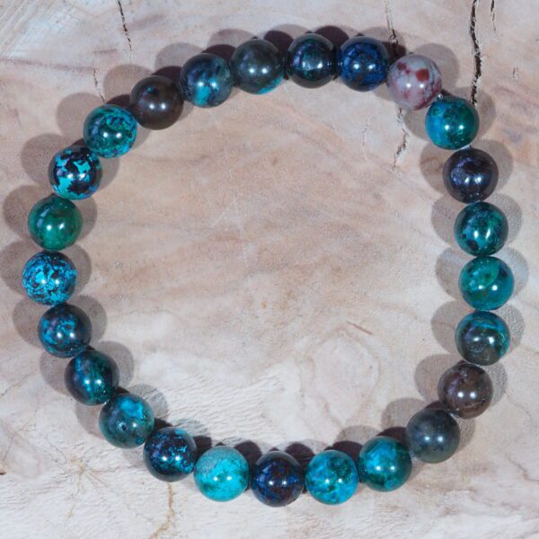 Chrysocolle perles 8 mm qualité AA – Image 5