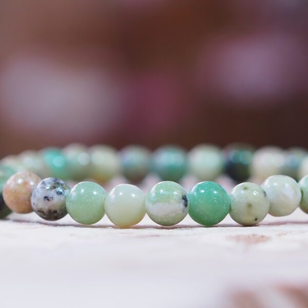 Bracelet Chrysoprase perles 6 mm – Image 3