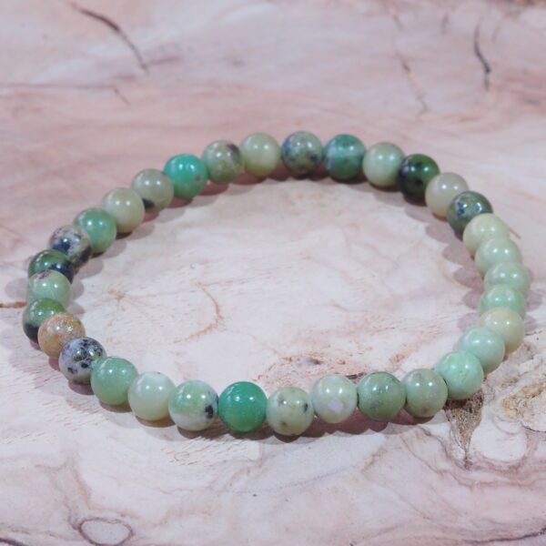 Bracelet Chrysoprase perles 6 mm – Image 4