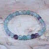 Bracelet Fluorite perles 6 mm facettée – Image 4