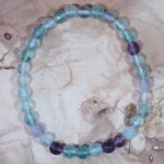 Bracelet Fluorite perles 6 mm facettée – Image 3