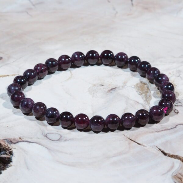Bracelet Grenat perles 6 mm – Image 4