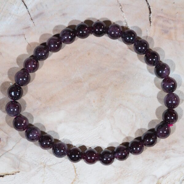 Bracelet Grenat perles 6 mm – Image 5