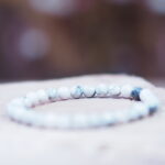 Bracelet Howlite perles 6 mm