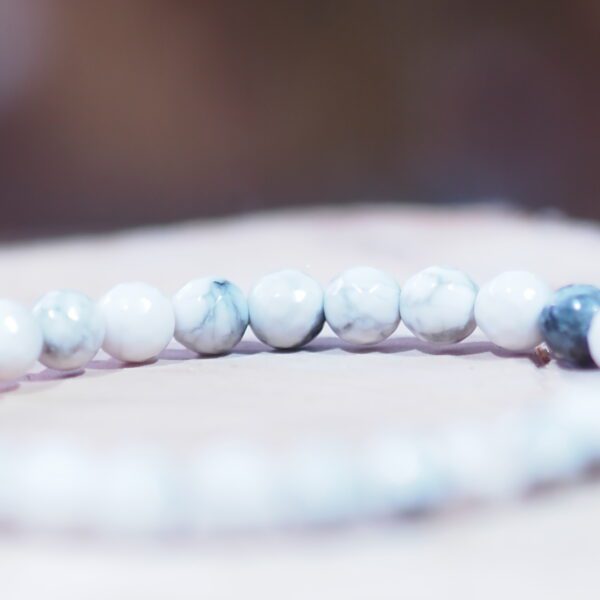 Bracelet Howlite perles 6 mm – Image 3