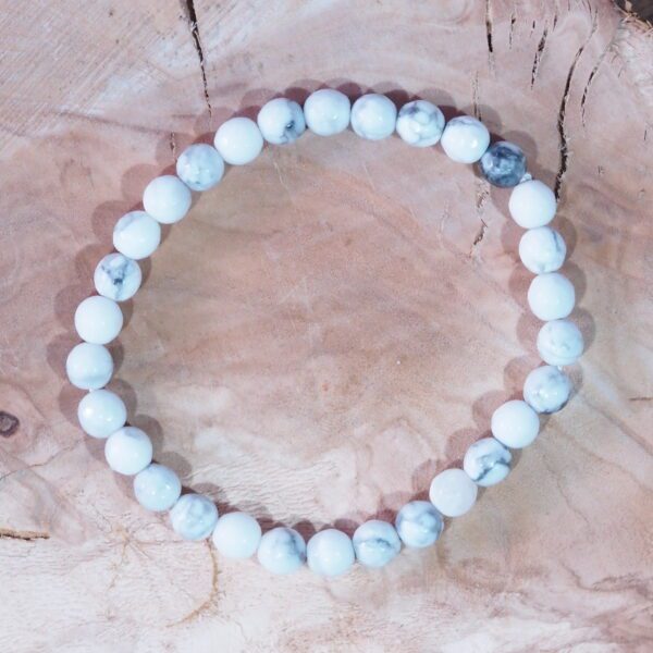 Bracelet Howlite perles 6 mm – Image 5