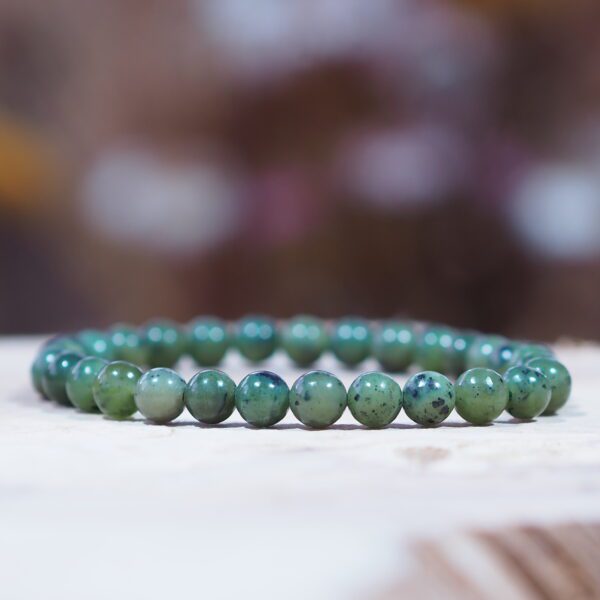 Bracelet Jade du Canada perles 6 mm