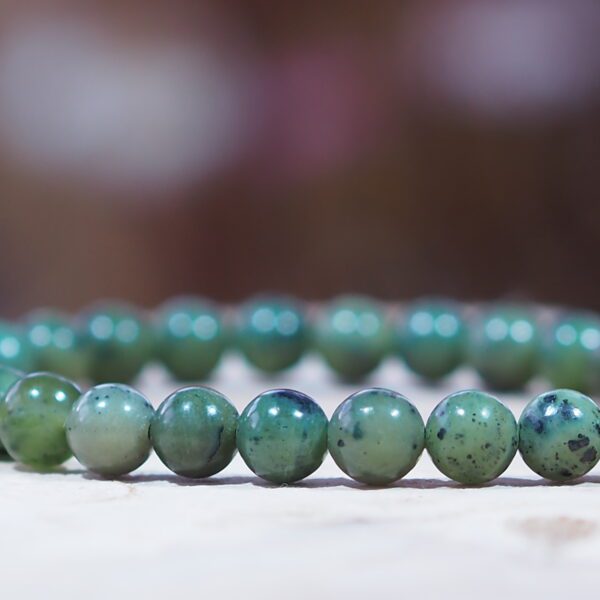 Bracelet Jade du Canada perles 6 mm – Image 3