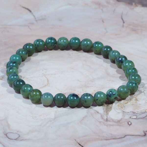 Bracelet Jade du Canada perles 6 mm – Image 4