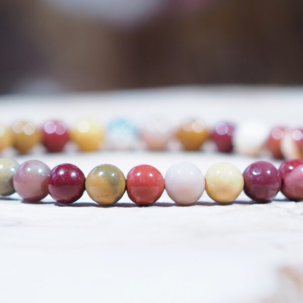 Bracelet Jaspe Mokaïte perles 6 mm – Image 4