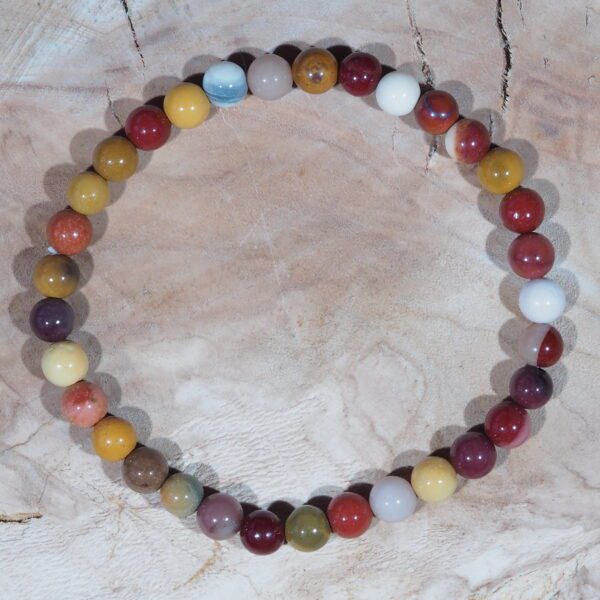 Bracelet Jaspe Mokaïte perles 6 mm – Image 6