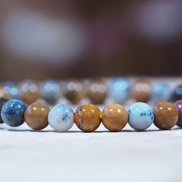 Bracelet Jaspe Océan perles 6 mm – Image 3
