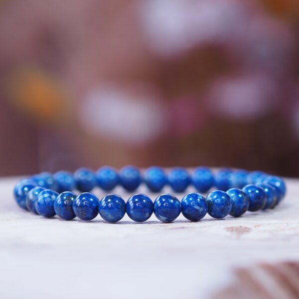 Bracelet Lapis-Lazuli perles 6 mm