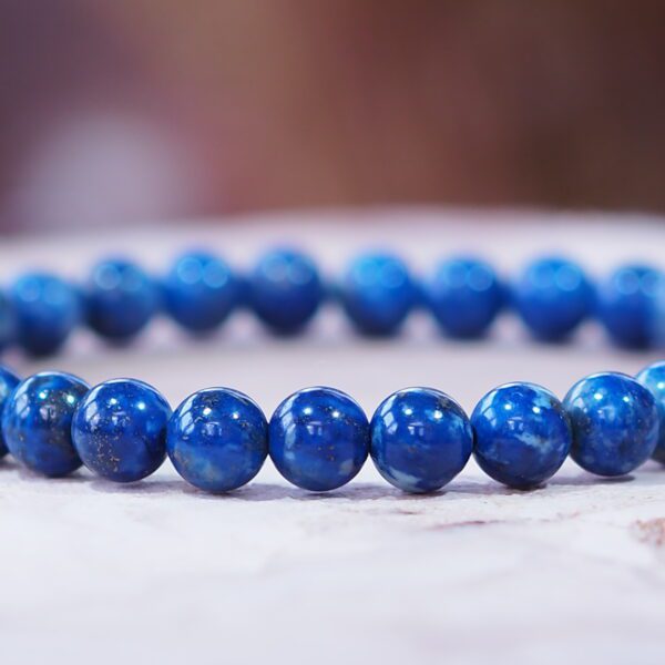 Bracelet Lapis-Lazuli perles 6 mm – Image 3