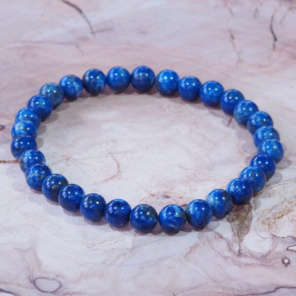 Bracelet Lapis-Lazuli perles 6 mm – Image 4